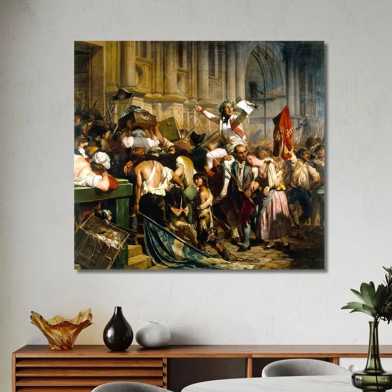 I Vincitori Della Bastiglia Davanti All'Hôtel De Ville Paul Delaroche