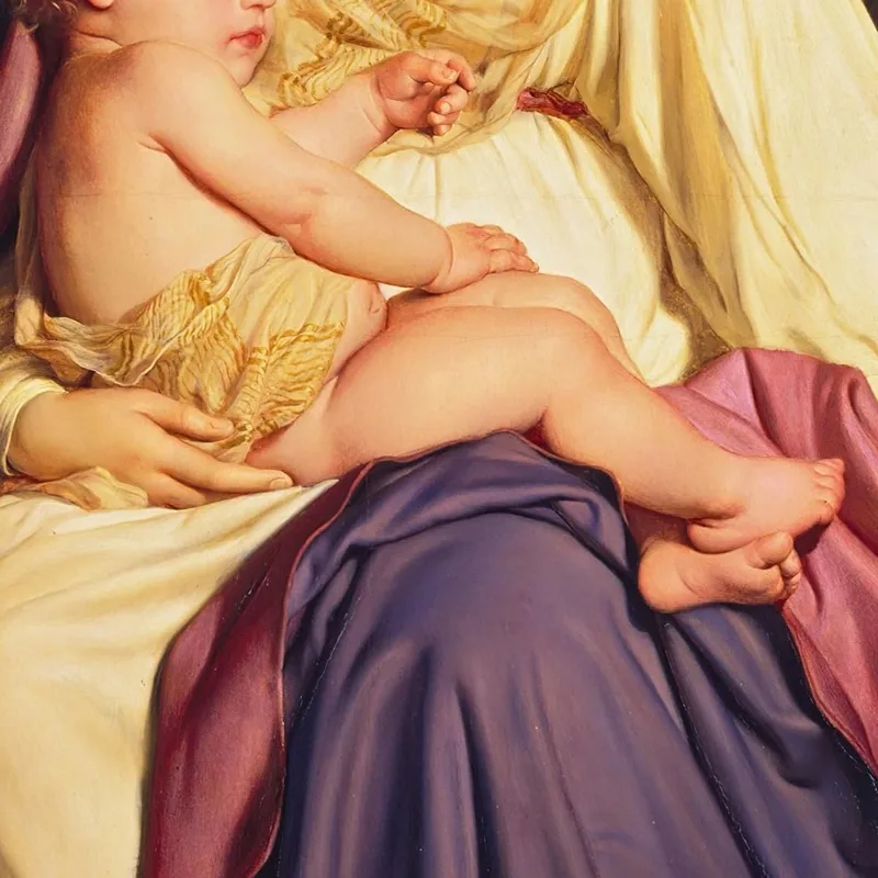 La Vergine E Il Bambino Paul Delaroche