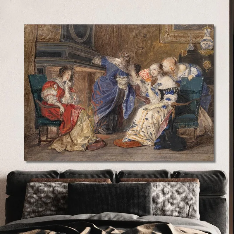 Donne In Un Interno Paul Delaroche