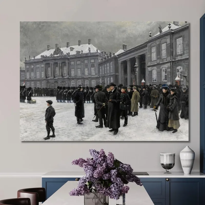 Cambio De Guardia En El Palacio De Amalienborg Paul Fischer