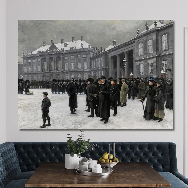 Cambio De Guardia En El Palacio De Amalienborg Paul Fischer
