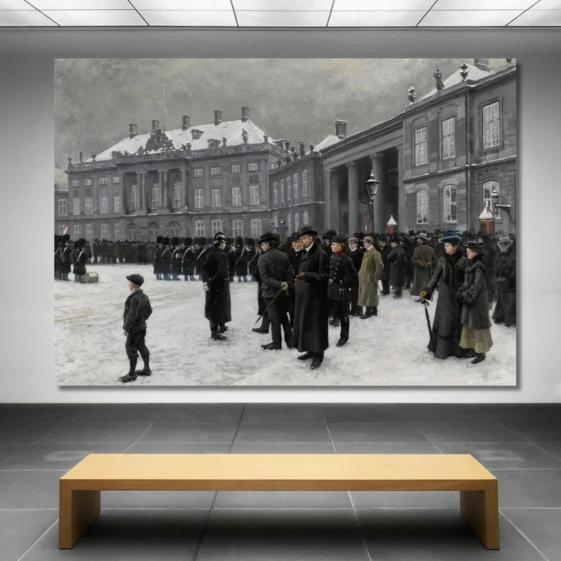 Cambio De Guardia En El Palacio De Amalienborg Paul Fischer