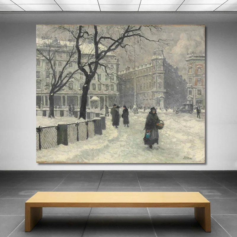 Kongens Nytorv Copenaghen In Inverno Paul Fischer