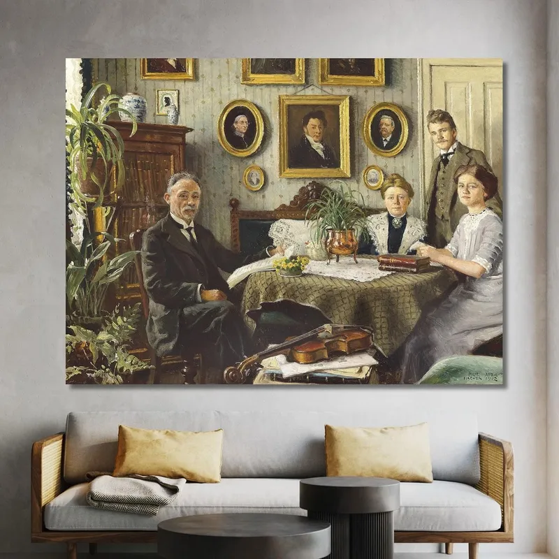 La Famiglia Dell'Artista Paul Fischer