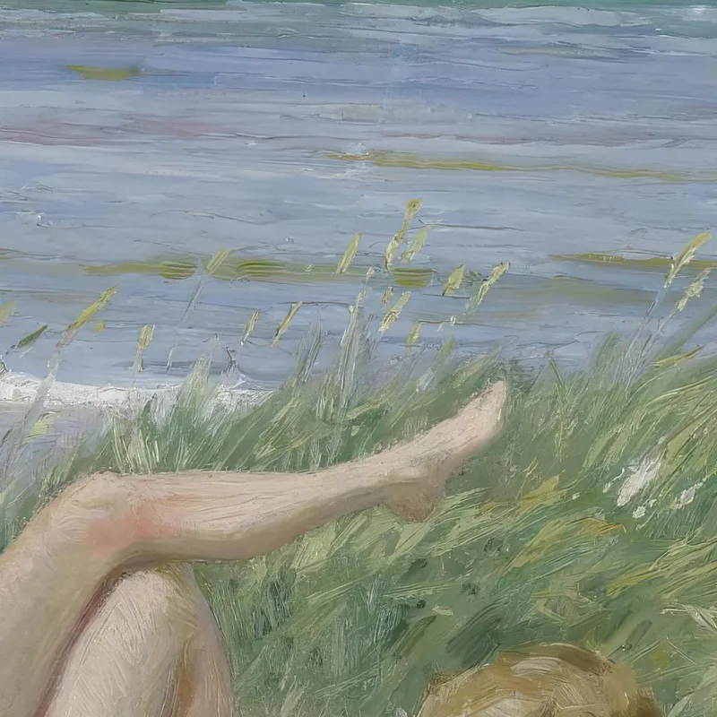 Ragazze Sulla Spiaggia Båstad Paul Fischer