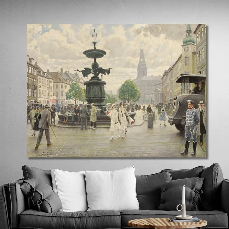 La Vivace Piazza Amager Di Copenaghen Paul Fischer