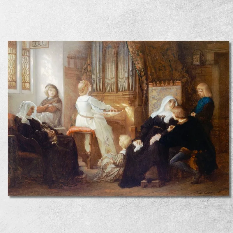 La Vedova Del Maestro Di Cappella Alexandre Cabanel quadro stampa su tela