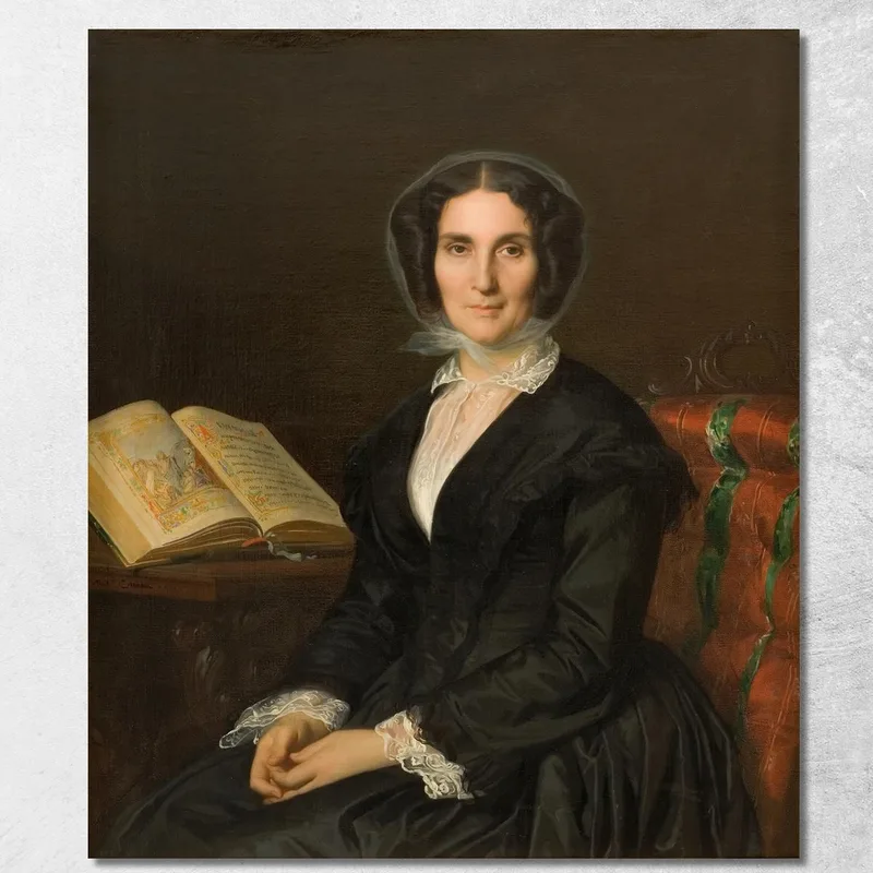 La Signora Louise Marès Alexandre Cabanel quadro stampa su tela