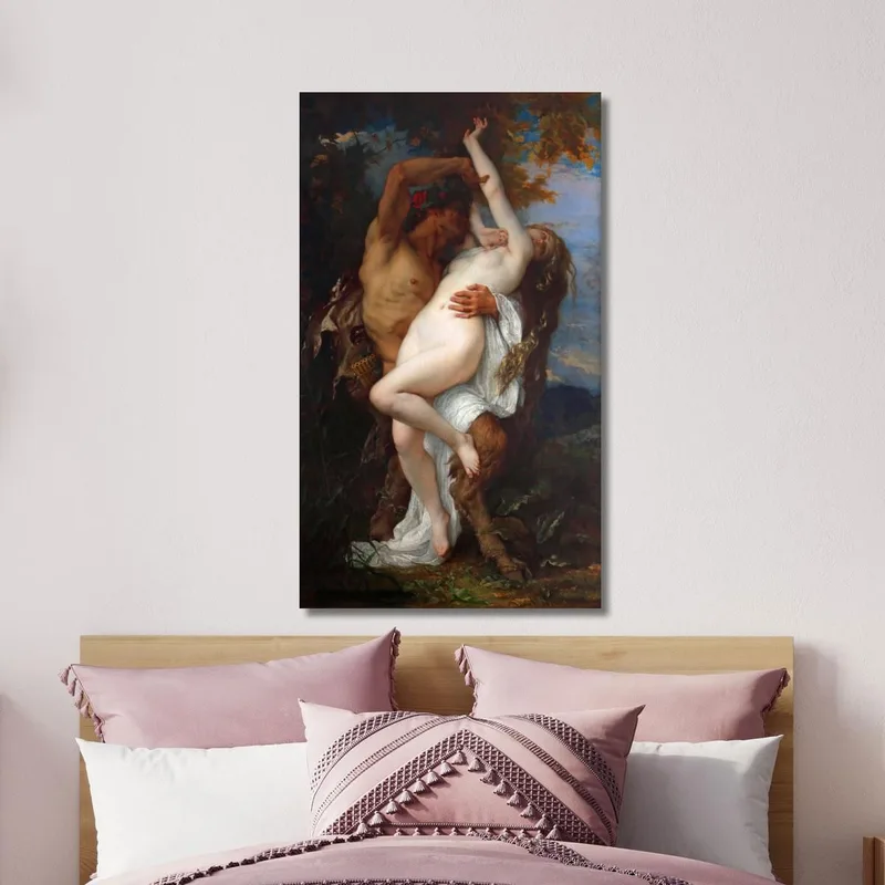 Nymphe Von Einem Faun Entführt Alexandre Cabanel