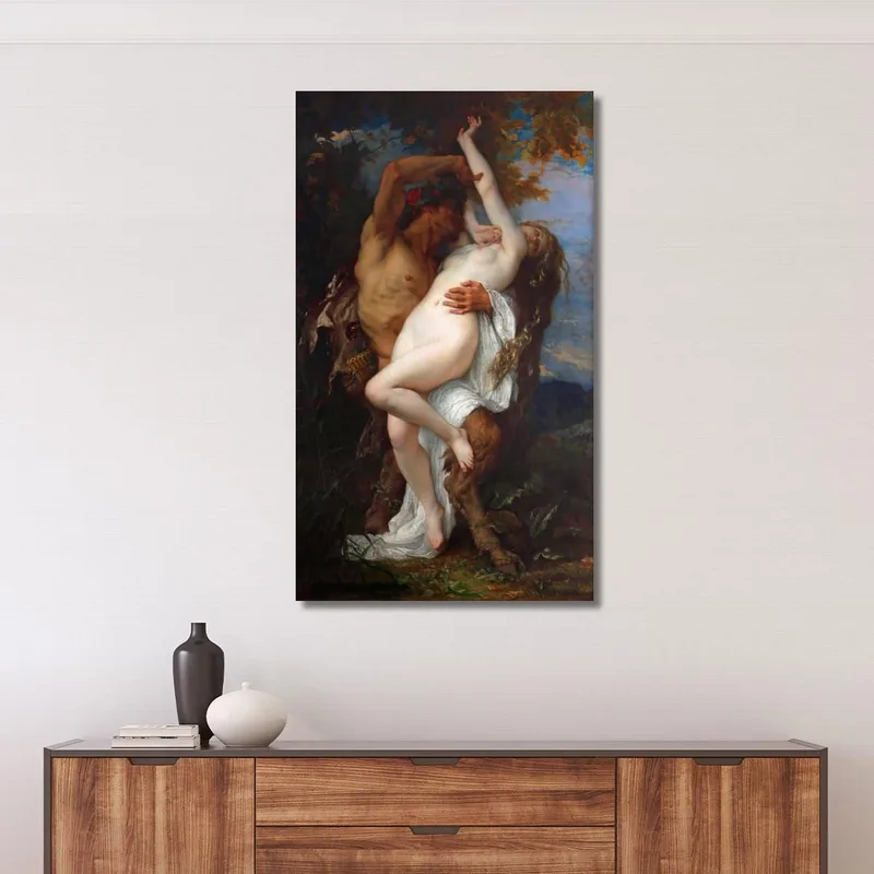 Nymphe Von Einem Faun Entführt Alexandre Cabanel
