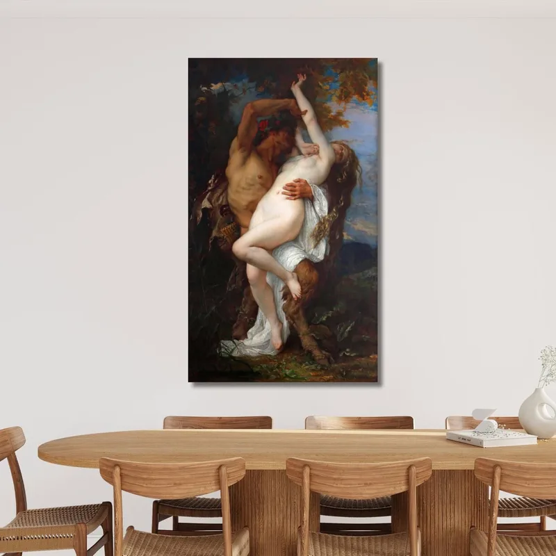 Nymphe Von Einem Faun Entführt Alexandre Cabanel