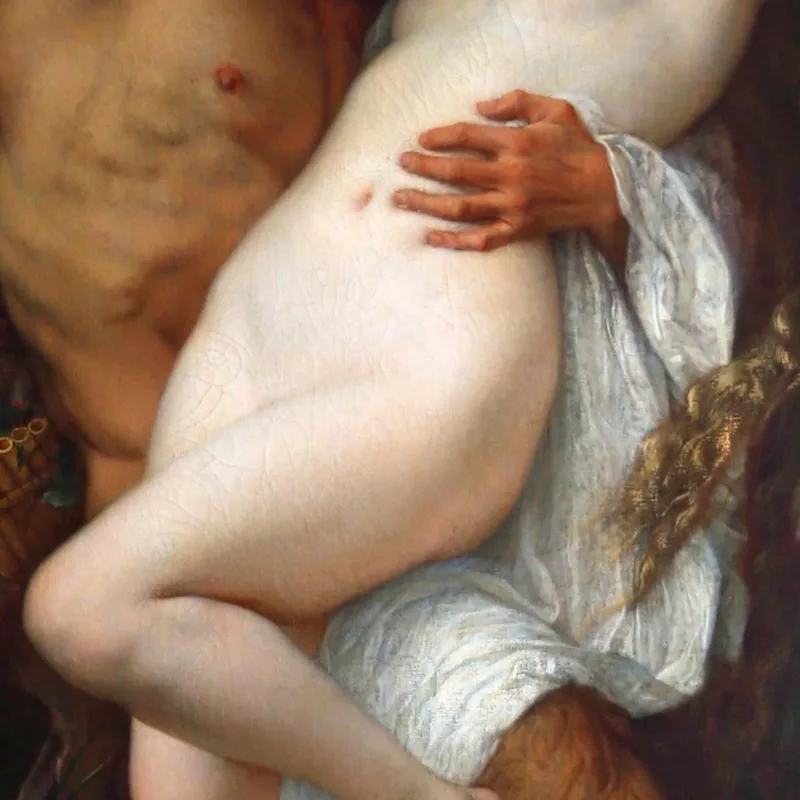 Nymphe Von Einem Faun Entführt Alexandre Cabanel