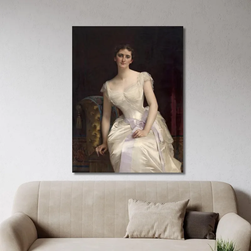 Ritratto Di Mary Victoria Leiter La Successiva Lady Curzon Di Kedleston Viceregina Dell'India Alexandre Cabanel quadro stampa s