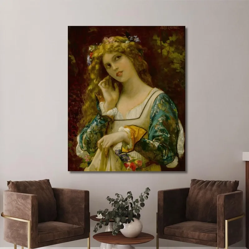 Ascoltando La Voce Dell'Eco Alexandre Cabanel quadro stampa su tela