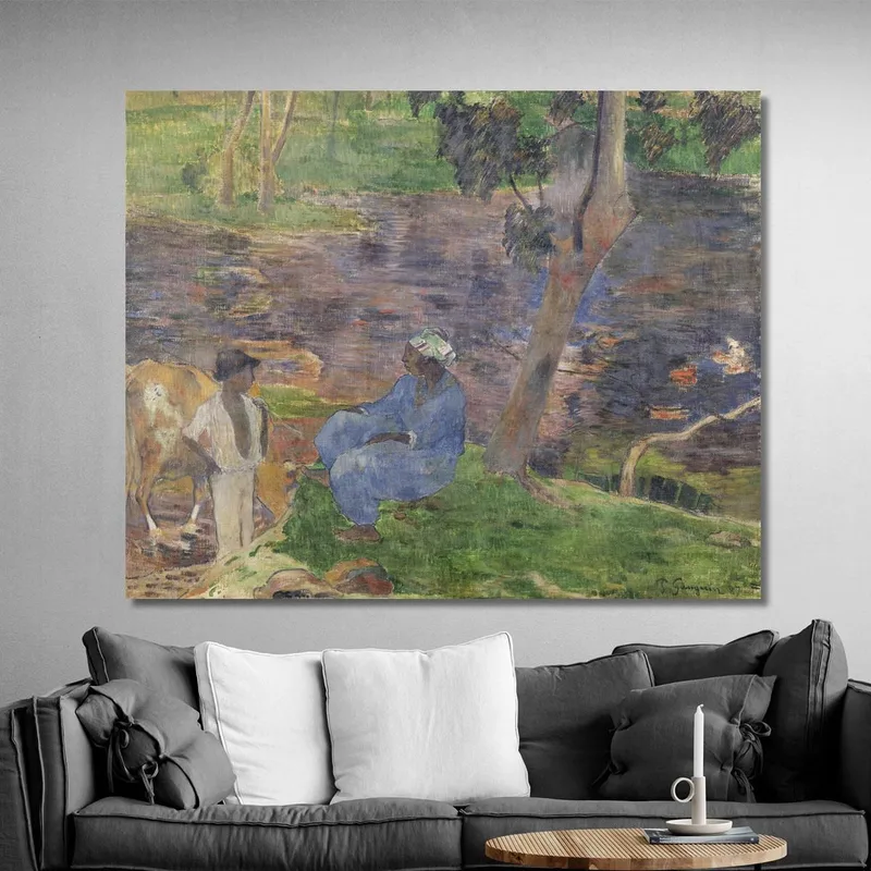 A Orillas Del Río En Martinica Paul Gauguin