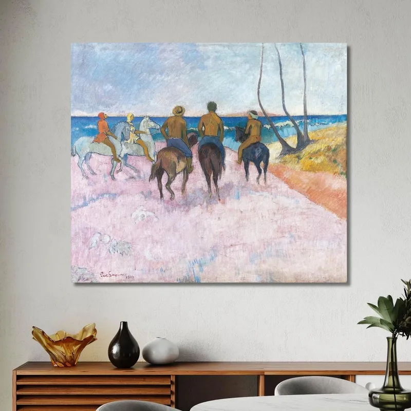 Cavaliers Sur La Plage I Paul Gauguin