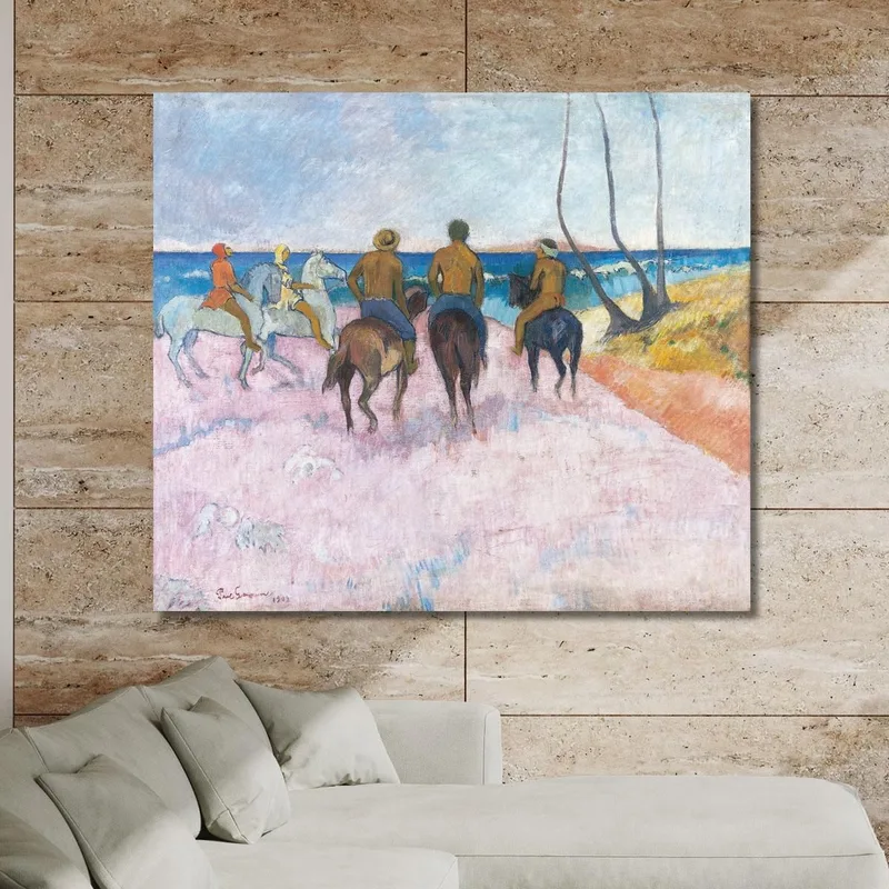 Cavaliers Sur La Plage I Paul Gauguin