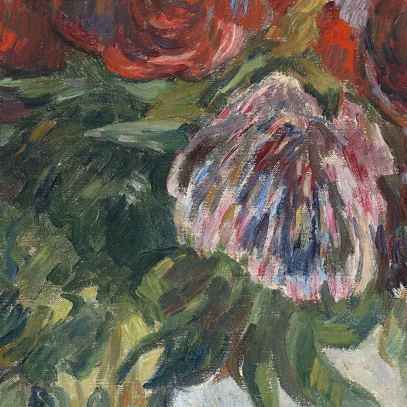 Naturaleza Muerta Con Peonías Paul Gauguin