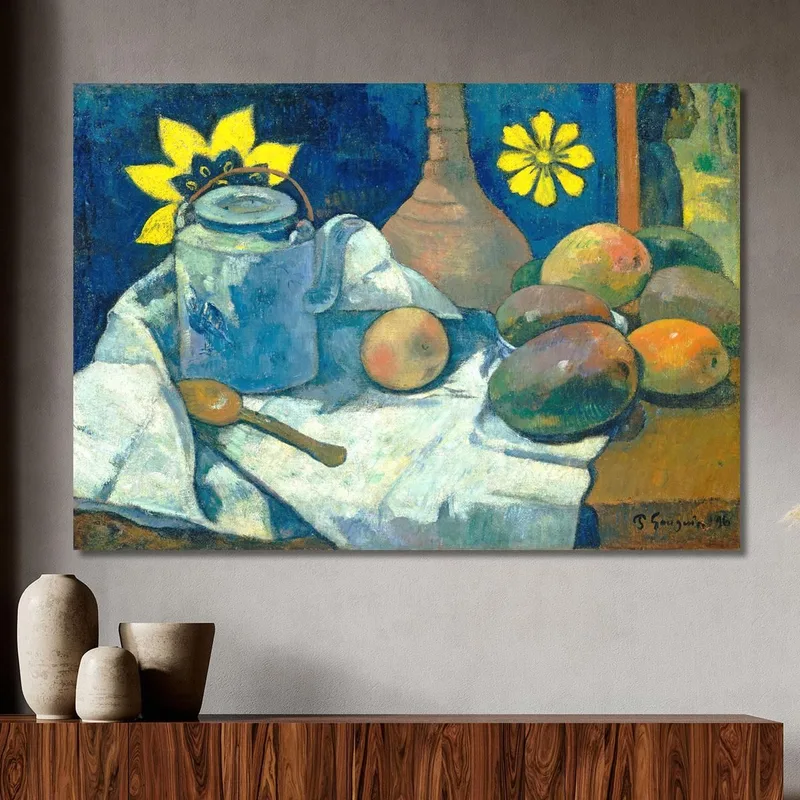 Nature Morte À La Théière Et Aux Fruits Paul Gauguin