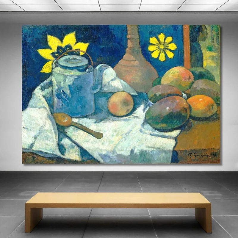 Nature Morte À La Théière Et Aux Fruits Paul Gauguin