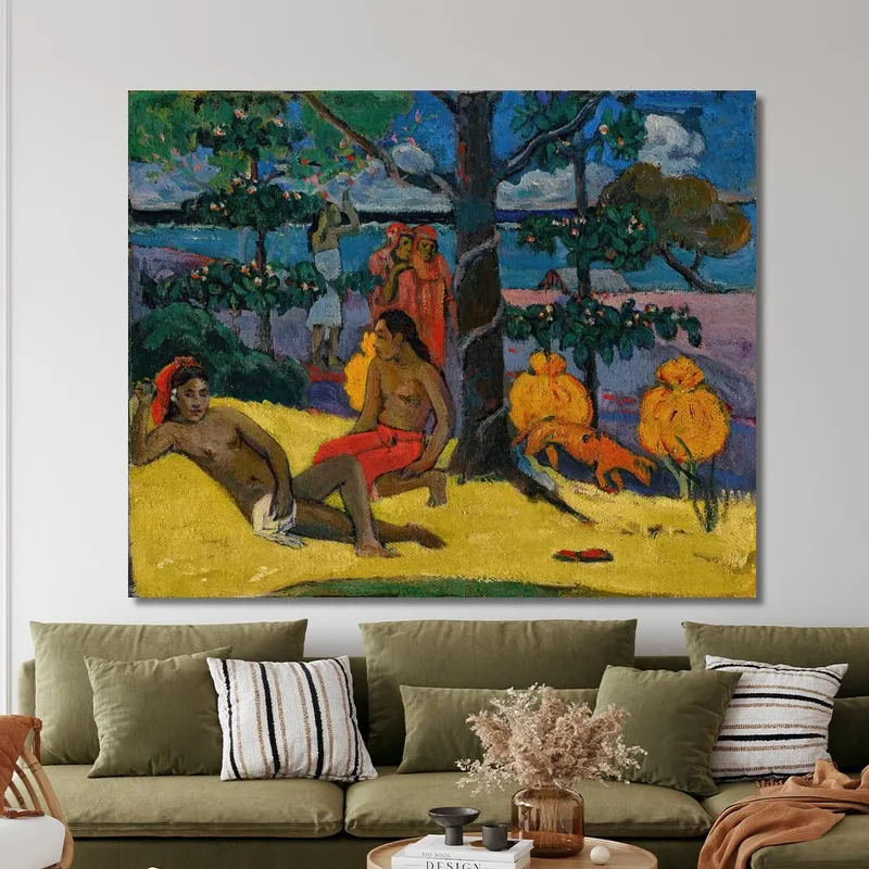 Te Arii Vahine The Mango Woman Ii Paul Gauguin