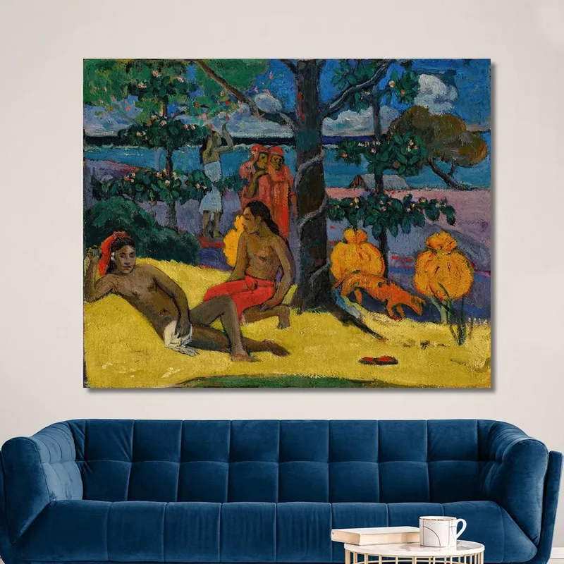 Te Arii Vahine The Mango Woman Ii Paul Gauguin
