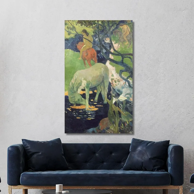 El Caballo Blanco Paul Gauguin
