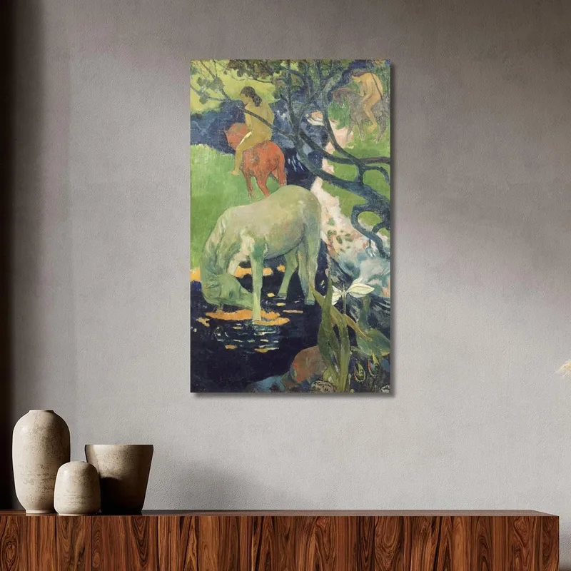El Caballo Blanco Paul Gauguin