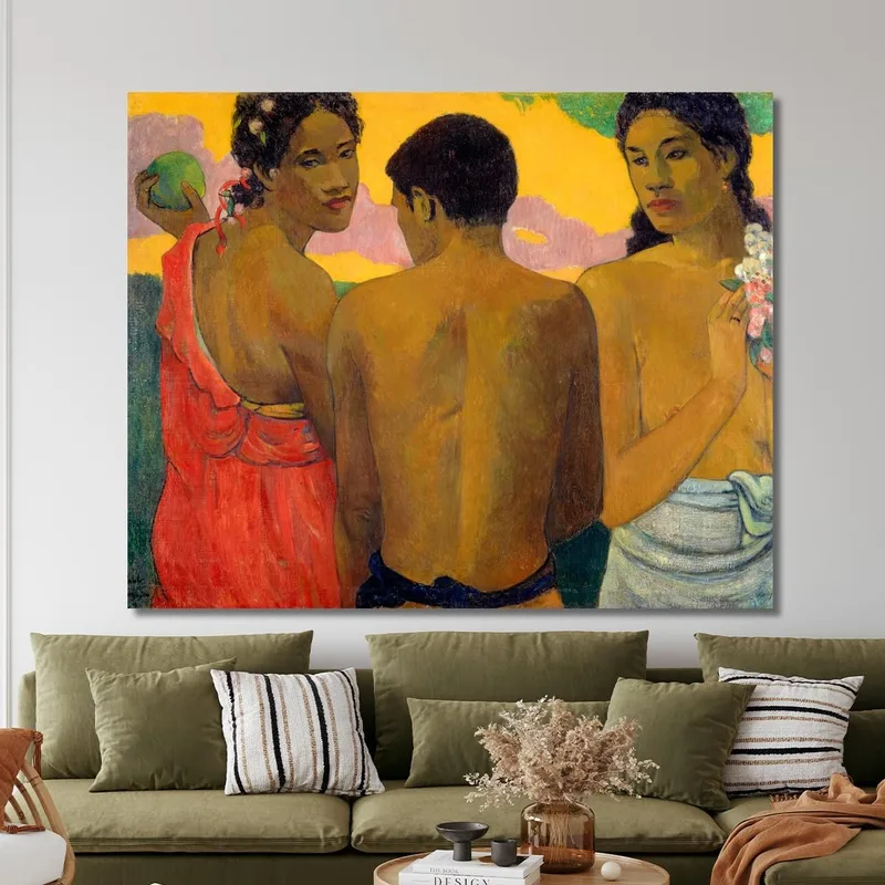 Three Tahitians Paul Gauguin