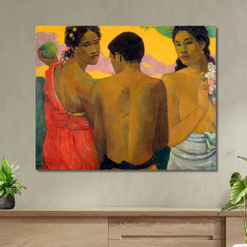 Three Tahitians Paul Gauguin