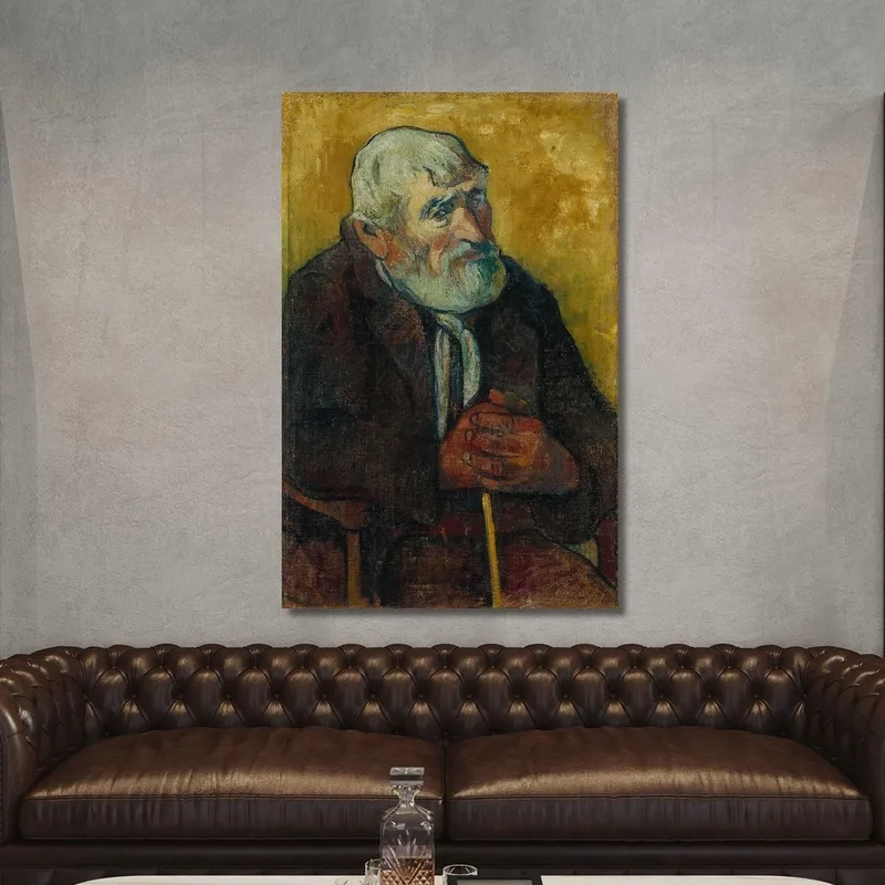 Viejo Con Bastón Paul Gauguin
