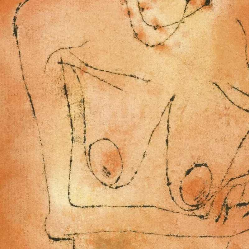 Señora Inclinando La Cabeza Paul Klee