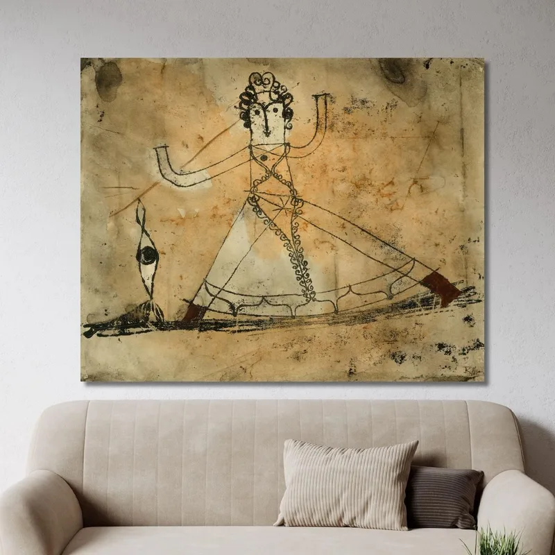 Grottesco Classico Paul Klee quadro stampa su tela