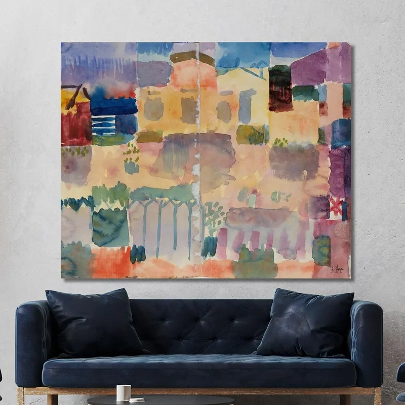 Jardín En St. Germain El Barrio Europeo Cerca De Túnez Paul Klee
