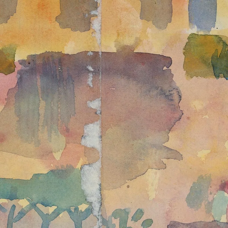 Jardín En St. Germain El Barrio Europeo Cerca De Túnez Paul Klee
