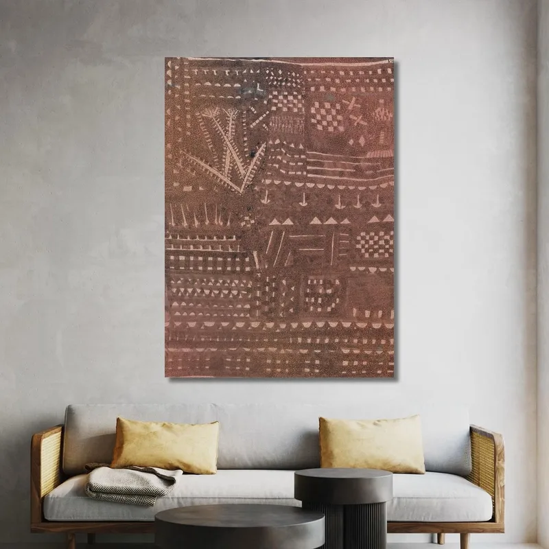 À La Manière D'Une Tapisserie En Cuir Paul Klee