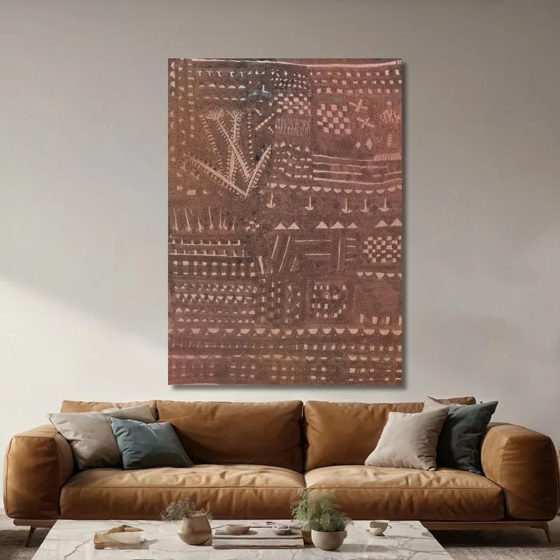 À La Manière D'Une Tapisserie En Cuir Paul Klee