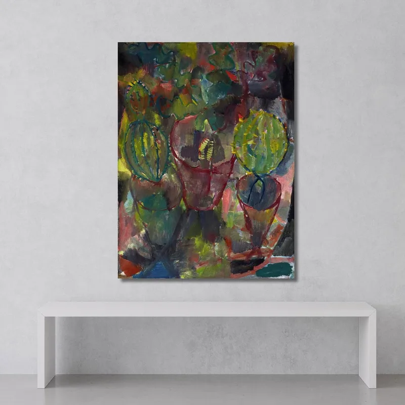 Cactus Paul Klee quadro stampa su tela