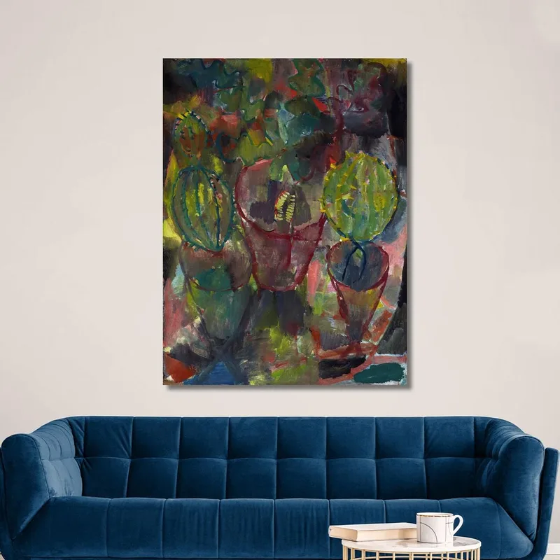 Cactus Paul Klee quadro stampa su tela