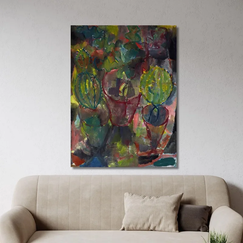 Cactus Paul Klee quadro stampa su tela