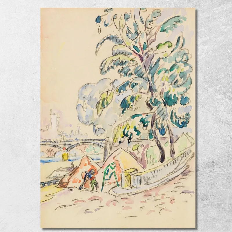 Sulla Senna Di Parigi Paul Signac quadro stampa su tela