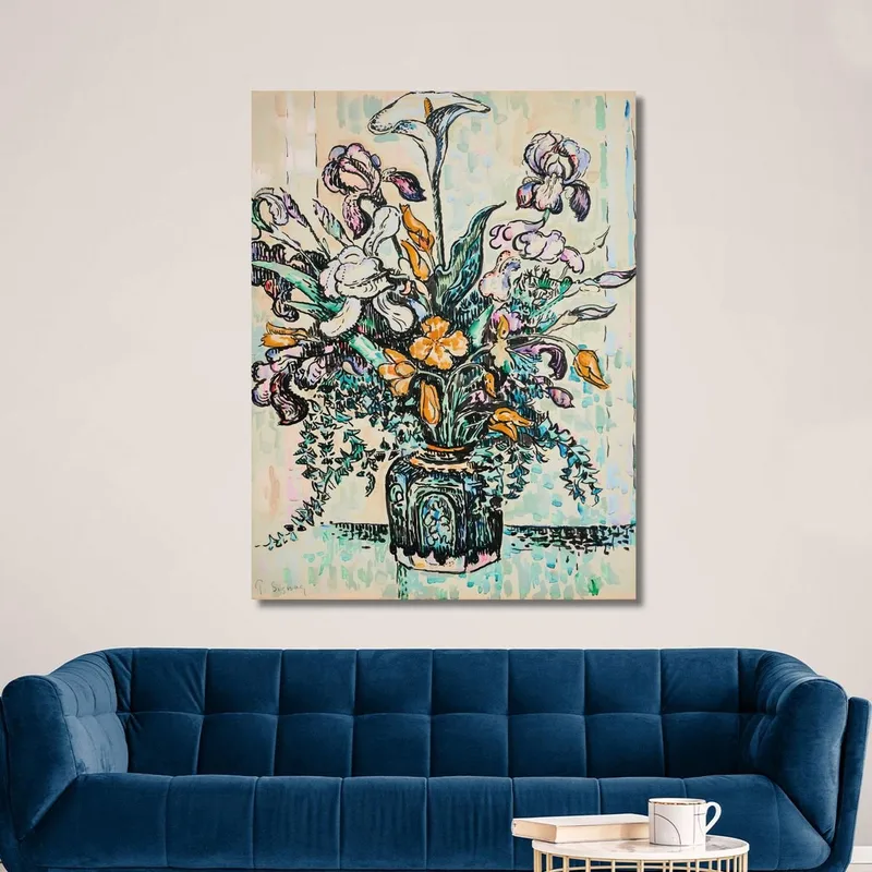 Bouquet Di Tulipani Iris Arum In Un Vaso Di André Metthey Paul Signac