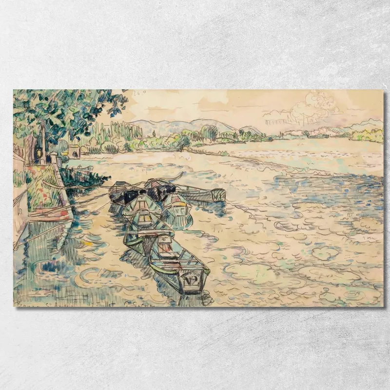 Bourg-Saint-Andéol 2 Paul Signac quadro stampa su tela