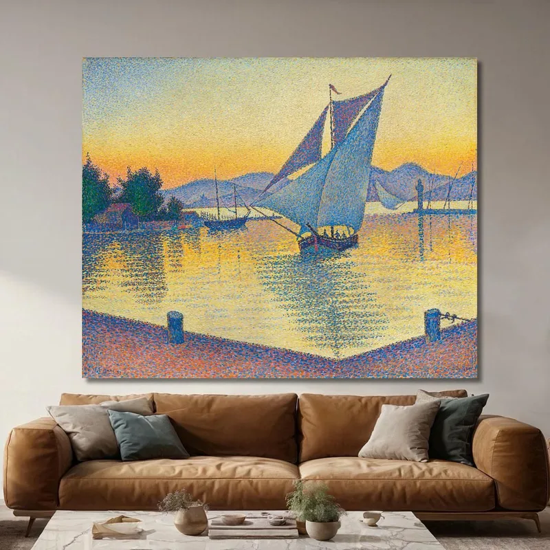 Il Porto Al Tramonto Opus 236 Saint-Tropez Paul Signac