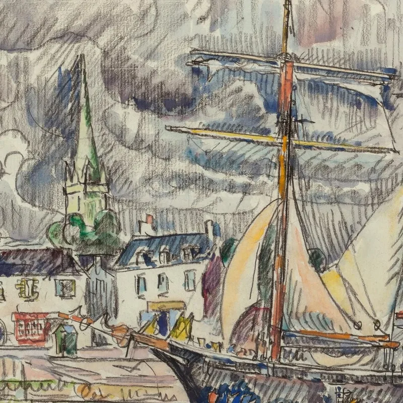 The Port Of Paimpol Paul Signac
