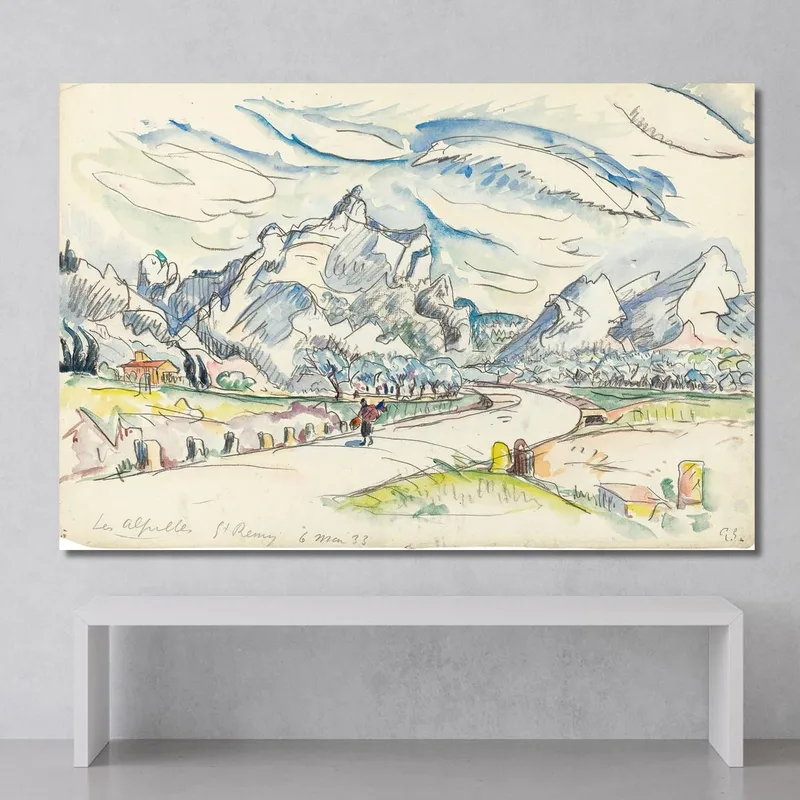 Vista De Los Alpilles Desde Saint-Rémy-De-Provence Paul Signac