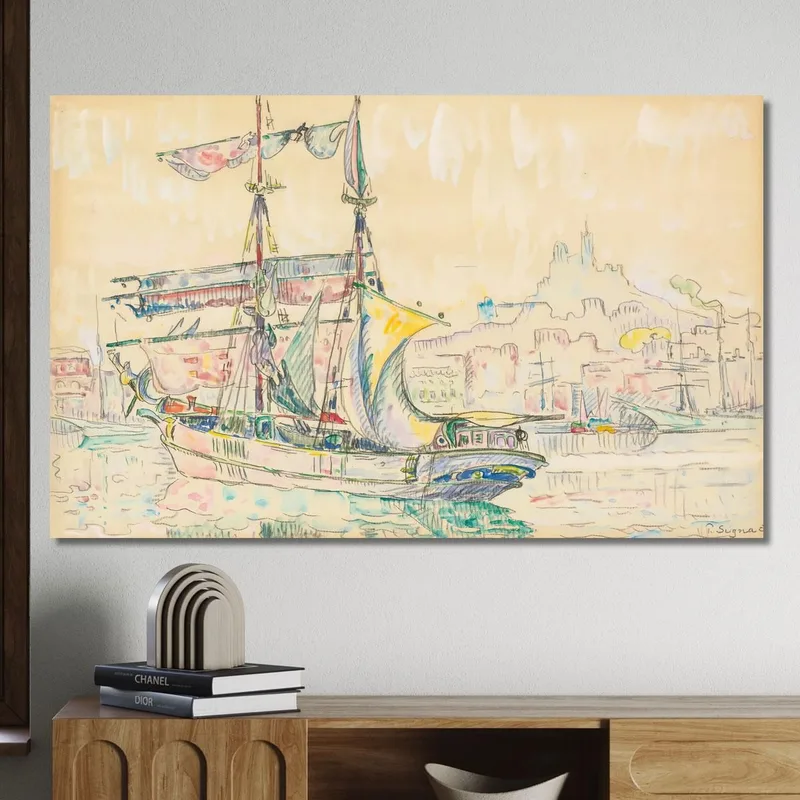 Marseilles. Sailing Ship Paul Signac