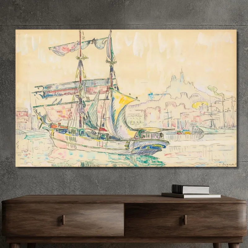 Marseilles. Sailing Ship Paul Signac