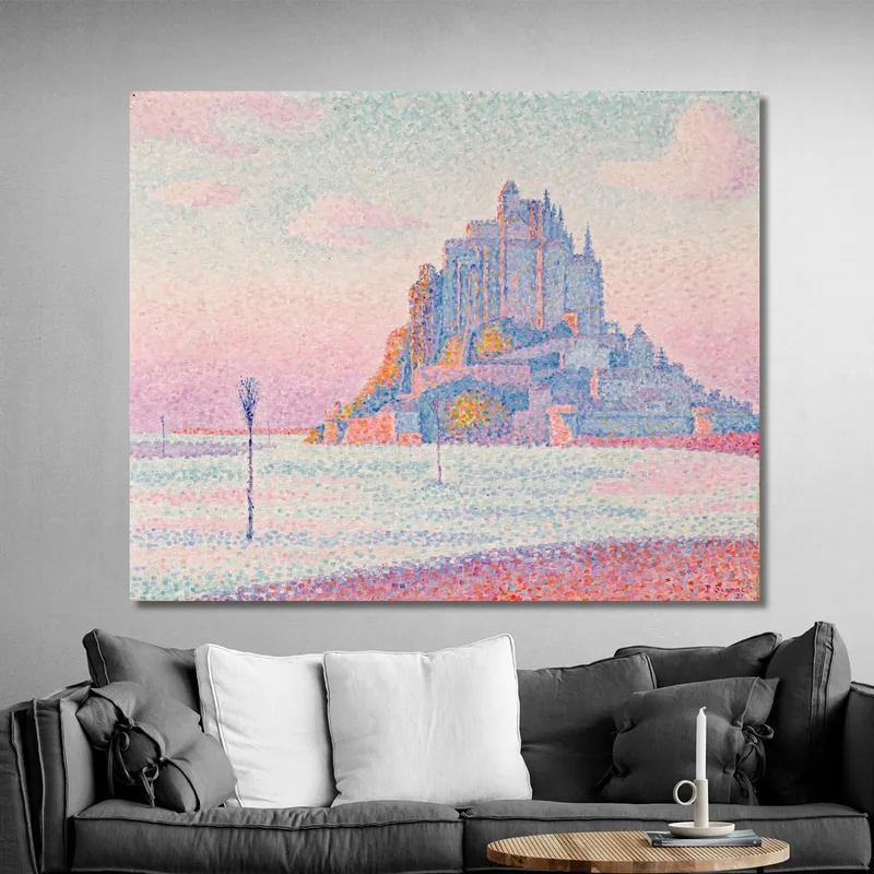Mont Saint-Michel Puesta De Sol Paul Signac