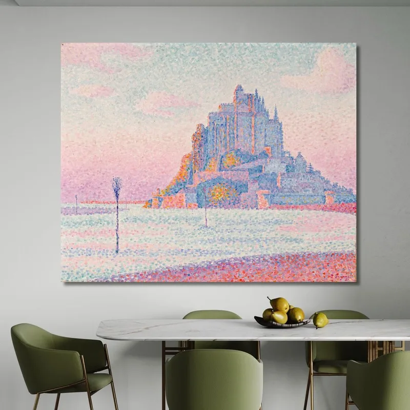 Mont Saint-Michel Puesta De Sol Paul Signac